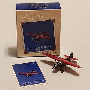 Hallmark Keepsake Ornament - 1936 Stinson SR Reliant Christmas Ornament